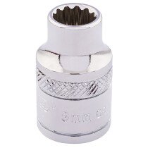 Draper 32768 D-MM/B 3/8" Square Drive Hi Torq® 12 Point Socket (8mm)