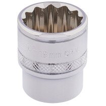 Draper 32797 D-MM/B 3/8" Square Drive Hi Torq® 12 Point Socket (19mm)