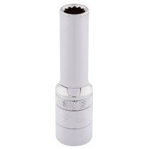 Draper 32818 DT-MM/B 3/8" Square Drive Hi Torq® 12 Point Deep Socket (8mm)