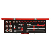 Gedore RED 3300006 1/2in Drive Socket Set 24 Piece