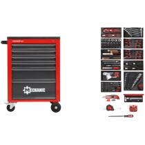 Gedore RED 3301668 Mechanic Workshop Trolley with 166 Piece Toolset