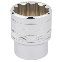 Draper 33726 H-AF/B 1/2" Square Drive Hi Torq® 12 Point Socket (1.1/16")