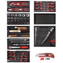 Gedore RED 3301655 Tool Set in Foam Modules 81 Piece