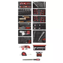 Gedore RED 3301657 Tool Set in Foam Modules 166 Piece