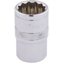 Draper 33167 H-MM/B 1/2" Square Drive Hi Torq® 12 Point Socket (17mm)