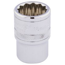 Draper 33202 H-MM/B 1/2" Square Drive Hi Torq® 12 Point Socket (18mm)