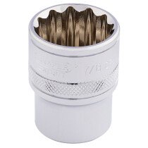 Draper 33661 H-AF/B 1/2" Square Drive Hi Torq® 12 Point Socket (7/8")