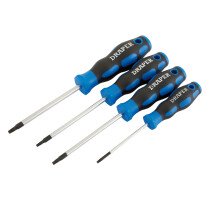 Draper 36851 865TX/4 4 Piece Soft Grip TX Star Screwdriver Set