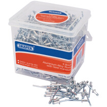 Draper 37659 RIV/TUB Tub of 800 (Approx) 4.8mm Diameter Blind Rivets