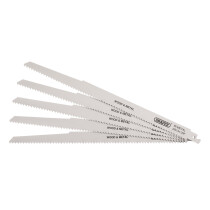 Draper 38756 DS1411DF Bi Metal Reciprocating Saw Blades For Multi Purpose Cutting, 300mm, 6tpi (Pack Of 5)