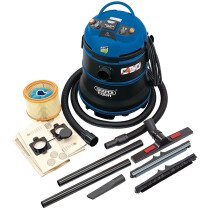 Draper 38015 WDV35LMC Expert 35L 1200W 230V M Class Wet and Dry Vacuum Cleaner