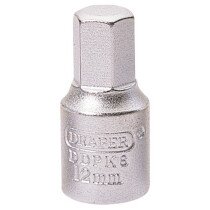 Draper 38326 DDPK8 12mm Hexagon 3/8 Square Drive Drain Plug Key