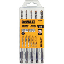 DeWalt DT60099-QZ Extreme Impact Masonry Drill Bit Set 5pc