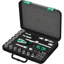 Wera 8100 SB 4 Zyklop Socket Set Imperial 38 Piece 3/8" Drive 05003596001