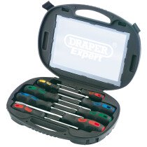 Draper 40002 970/8 Expert 8 Piece Screwdriver Set in Case