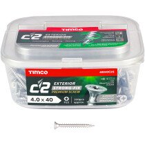 4.0mm x 40mm C2 Screw PZ2 CSK - OS (Tub of 350) 40040C2S Timco