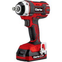 Clarke 4500658 CCIW160 18V 1/2" Drive 18V 160Nm Cordless Impact Wrench with 2 x 2Ah Batteries In Case