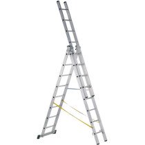 Zarges 41536 Z500 Trade 3-Part Skymaster™ Combination Ladder 3 x 6 Rungs EN131 with 150kg Rating