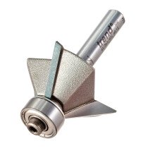 Trend 41/5X1/4TC Guided 3 flute 45 degree chamfer x 11mm cut