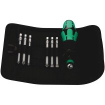 Wera 05059298001 Kraftform Kompakt 40  Screwdriver With Bits In Pouch, PH/PZ/SL, 7pc