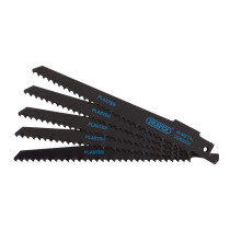 Draper 43426 DS628DF Bi Metal Reciprocating Saw Blades For Plaster Cutting, 150mm, 6tpi (Pack Of 5)