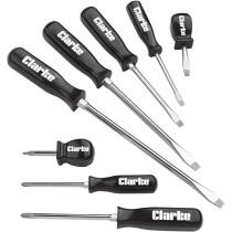 Clarke 1800122 CHT122 8 piece Screwdriver Set