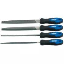 Draper 44962 8106B/4 4 Piece 200mm Soft Grip Engineers File Set