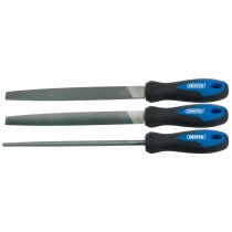 Draper 44963 8106B/3 3 Piece 200mm Soft Grip Engineers File Set