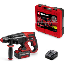 Einhell TE-HD 18/20 Li 18V Power X-Change Rotary Hammer Drill with 1x4.0Ah Battery and Charger on Case