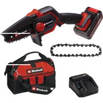 Einhell GE-PS 18/15 Li BL 18V Power X-Change Pruning Chainsaw with 1x 4.0Ah Battery and Charger In Carry Bag