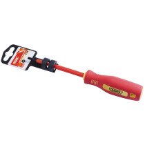 Draper 46517 952 4mm x 100mm VDE Fully Insulated Plain Slot Screwdriver. (Display Packed)