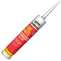Everbuild Sika FireMate Intumescent Sealant White 295ml Cartridge EVBFIRE
