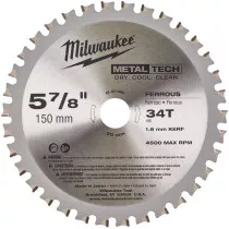 Milwaukee 48404080 150x20mm 34T Metal Cutting Circular Saw Blade