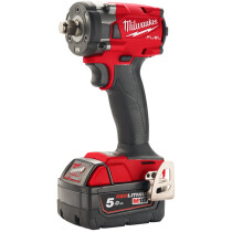 Milwaukee M18FIW2F38-502X 18V M18 Fuel Compact 3/8" Drive Impact Wrench with 2x 5.0Ah Batteries and Charger in Case