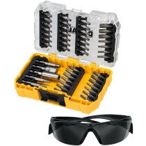 DeWalt DT70704-QZ 47pc Screwdriver Tx Bit Set with Safety Glasses in Tough Case