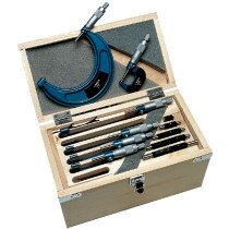Linear Tools 50-200-009 Outside Micrometers Boxed Set 6-12" DIN 863
