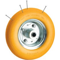 Clarke 4202003 PF395 Puncture Proof Yellow Tyred Wheel 395mm