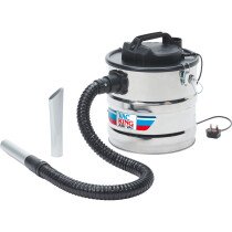 Clarke 6471134 Vac King ASHVAC1200-B 1200W Stainless Steel Ash Vacuum Cleaner