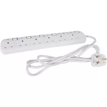Silverline 379955 Powermaster Switched Extension Lead with Neon Indicator 6-Gang 230V