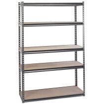 Draper 52958 MSUHD183 Heavy-Duty Steel Shelving Unit - Five Shelves (L1220 X W610 X H1830mm)