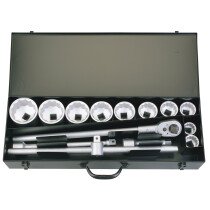 Elora 780-10M 15 Piece 1" Square Drive Metric Socket Set 53037