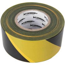 Fixman 535350 70mm x 500m Yellow/Black Barrier Tape (Non-Adhesive)