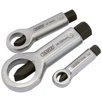 Draper 55108 NC922 9mm   22mm Capacity 3 Piece Nut Splitter Set