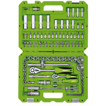 Draper 55318 TKD100M 1/4" and 1/2" Drive Metric Tool Kit (100 Piece)