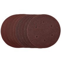 Draper 55069  SDHAL150 Sanding Discs 150mm Assorted Grit Hook and Loop (Pack of 10)