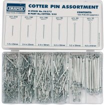 Draper 56375 COTTER/555 555 Piece Split Pin / Cotter Pin Assortment