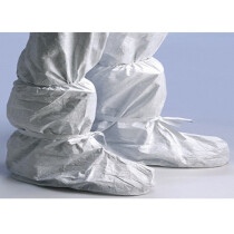 Dupont Tyvek 500 TPR970 Pair Disposable Overboot Cover with Tie - White - One Size Fits all