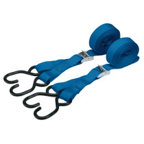 Draper 60963 TDS125/B Ratcheting Tie Down Straps, 5.0m X 25mm, 125kg (2 Piece)