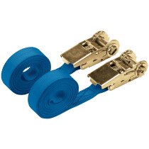 Draper 60966 RTDS250B2/B 250kg 2 Piece Ratcheting Tie Down Strap Sets