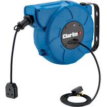 Clarke 6155300 CCR15T 15 Metre 230V Retractable Cable Reel 